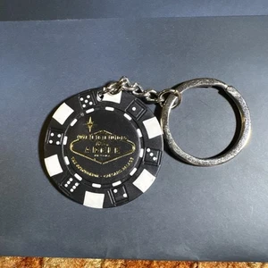 RARO Doble Cara Negro Fines de Semana con Adele Poker Chip Llavero + Bolsa Boutique - Imagen 1 de 4