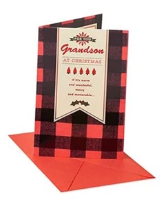 Christmas Card for Grandson () Merry and Memorable - Picture 1 of 7