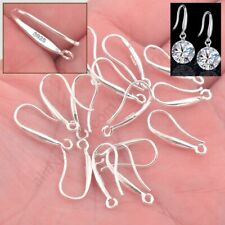 DIY Making Jewelry Earring Findings 925 Sterling Silver Ear Hook Earwires 100Pcs