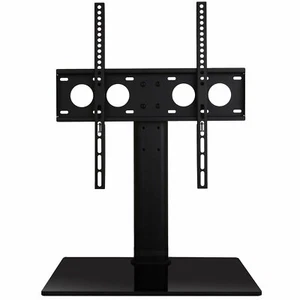 WALI SOPORTE DE TV DE MESA BASE DE VIDRIO NEGRO 🙂 NUEVO 32-47 PULGADAS LCD MONITOR LED TVDVD-01 - Imagen 1 de 9
