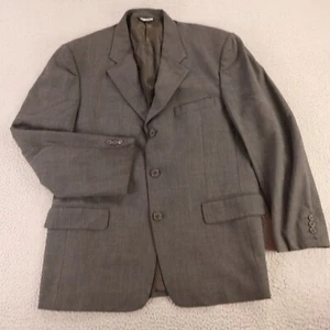 VINTAGE Claiborne Jacke L grau meliert 100% Wolle Blazer Sport Mantel 42R - Bild 1 von 17