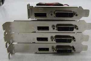 LOT OF 4 Dell AMD Radeon R5 340 2GB GDDR3 Low Profile DisplayPort DVI X0CVJ - Picture 1 of 5