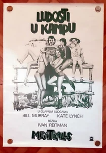 Meatballs (1979) Ivan Reitman Bill Murray Original Poster Yugoslav Edition - Picture 1 of 3