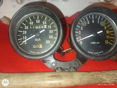 Instrumentos Kawasaki F7 1971 a 1972 completos en buen estado de funcionamiento Foto 1 de 4