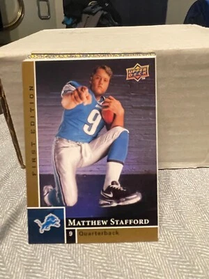 2009 Upper Deck First Edition #180 Matthew Stafford RC ROOKIE LIONS! RR1 - Image 1 of 2
