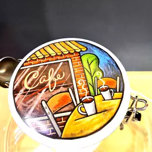 Airtight Coffee Canister Cafe, Illustration Sylvie Bourbonniere, Joie de Vivre - Picture 1 of 6
