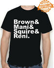 Brown&amp;Mani&amp;Squire&amp;Reni T-Shirt / Stone Roses / Indie Music / Retro / Size Large