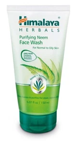 Him Herbals Purifying Daily Neem Face Wash 150 ml Prevent Pimples Acne Soap Free - Picture 1 of 10