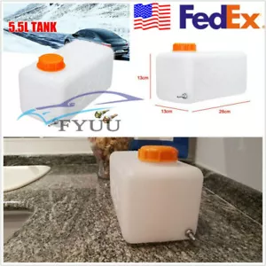US Stock White 5.5L Plastic Fuel Oil Gasoline Tank For Air Diesel Parking Heater - Picture 1 of 8