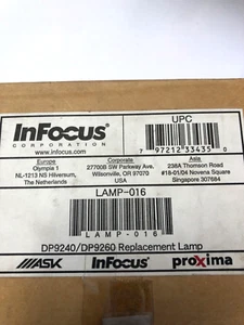 NEW InFocus Lamp 0-16 Projector Lamp Bulb, Replacement Lamp for DP9240/DP9260 - Picture 1 of 7