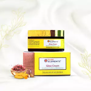 PURE ELEMENTS-Glow Cream, For Brightens, Softens & Moisturizes, 100%Herbal- 80GM - Picture 1 of 2