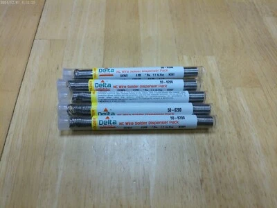 LOTE/5 TUBOS DE SOLDA FIO PRATA 62/36/2 1,1% FLUXO FLUXO DE NÚCLEO SEM LIMPEZA 0,7 OZ NC601 - Imagem 1 de 3