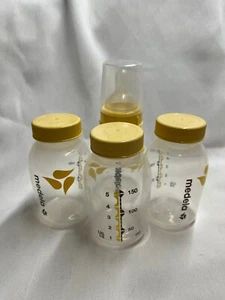 Quattro Bottiglie Conservazione Latte Seno Medela - Foto 1 di 1