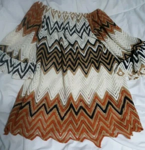 Emma Rose OSFA One Size Fits Most  Boho top blouse shirt with bell sleeves - Picture 1 of 2