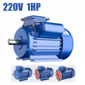 Motore Elettrico Monofase 220V 750W Potente Tutto Rame Motore Industriale 19MM - Foto 1 di 17