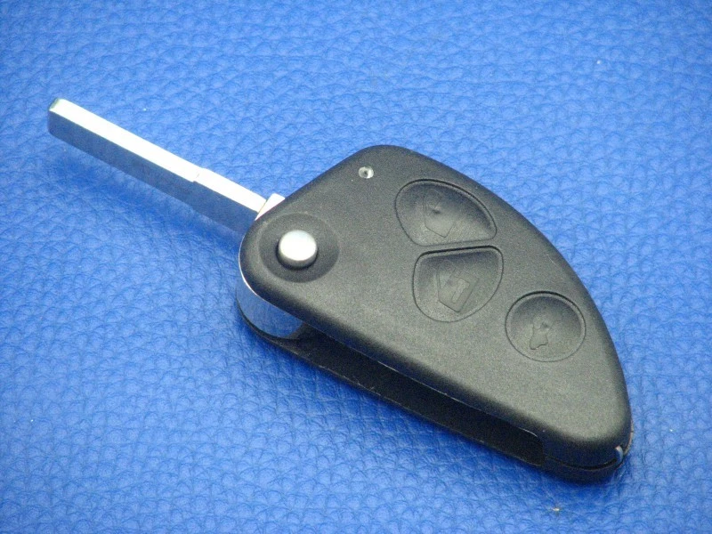 Alfa Romeo Llave Plegable 3 Botones Llave 147 156 166 GT Blanco