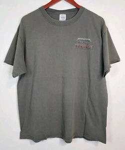 2006 Buck Wear Deer Hunter Racks, Ruts & Rifles Hunting Shirt Sz Large 23"×26.5" - Picture 1 of 14