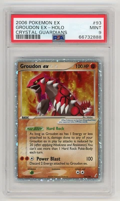 Pokemon Groudon ex 103 EX Crystal Guardians Ultra Rare Holo PSA 9 MINT - Image 1 of 2