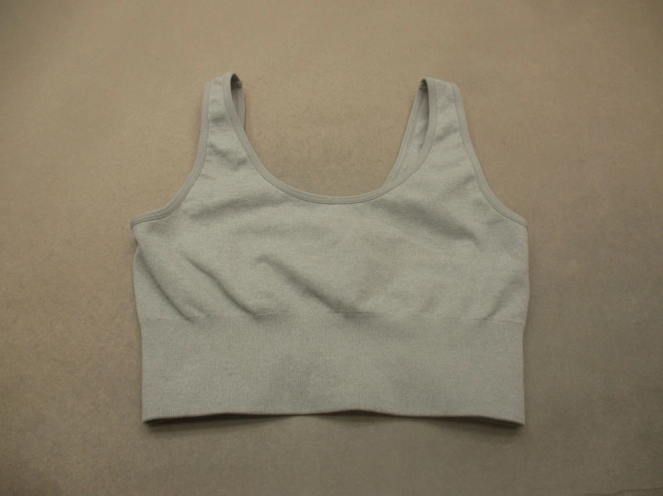 Fruit Of The Loom S 码女式灰色无衬里无线拉式运动文胸 4J — 第 1/4 张图片