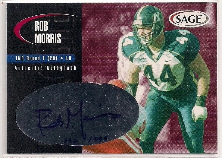 Rob Morris certified autograph signed autographed BYU Cougars 2000 Sage card - Image 1 of 1