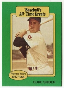 Grandi di tutti i tempi di Hygrade Baseball 1987 - Duke Snider Brooklyn Dodgers - Foto 1 di 2