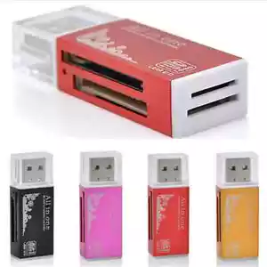 For Micro SD SDHC TF M2 MMC MS PRO DUO USB 2.0 All in 1 Multi Memory Card Reader - Picture 1 of 12