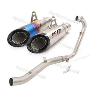 For LIFAN LF150-5U LF150-5W Exhaust System Muffler Front Link Pipe Steel Tips - Picture 1 of 12