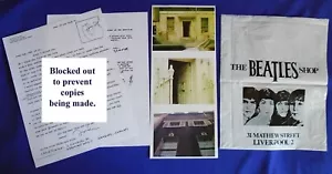 RARE Beatles John Lennon Capitol Records Letter Rock n Roll Album artwork Bonus! - Picture 1 of 5