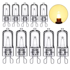 2X/5X/10X G9 Halogen Bulb 25W 20W 40W 50W 60W Warm White Filament Lamp Replace - Picture 1 of 12