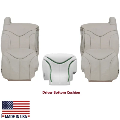 For 2000 2001 2002 GMC Yukon XL 1500 Genuine LEATHER Seat Cover & Cushion Foam - Image 1 of 4
