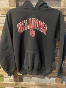 Youth University of Oklahoma Hoodie, Black, Large, Heavy Duty - Picture 1 of 7