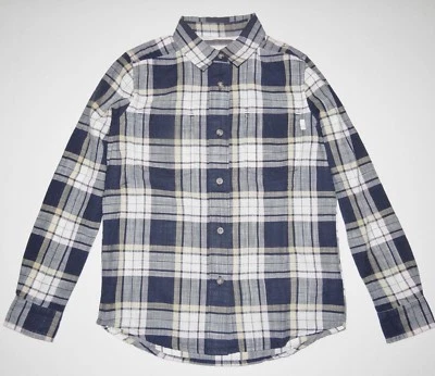 Burton Girls Youth Grace Woven Button Up Cotton Casual Shirt Top Size Medium /8  - Image 1 of 3