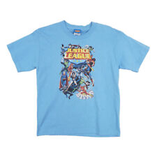 BOYS YOUTH JUSTICE LEAGUE SKY BLUE T SHIRT 