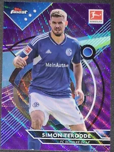 2023 Topps Finest Bundesliga SIMON TERODDE #126 Purple Wave Refractor #107/250 - Foto 1 di 2