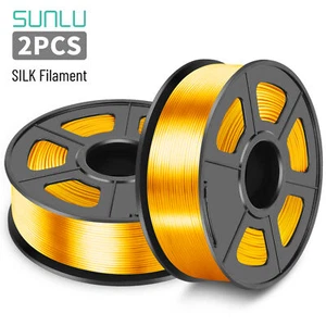 2 x 1 kg SUNLU Shiny SILK PLA + filamento 1,75 mm envasado al vacío 1 kg bobina oro claro - Imagen 1 de 23