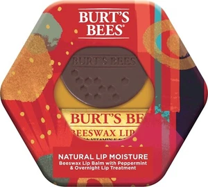 Burt's Bees set regalo naturale idratazione labbra menta piperita trattamento labbra notte - Foto 1 di 3