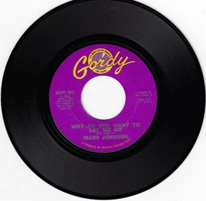 MARV JOHNSON why do you want to let me go U.S. GORDY 45rpm 7042_1965 EXCELLENT - Picture 1 of 1