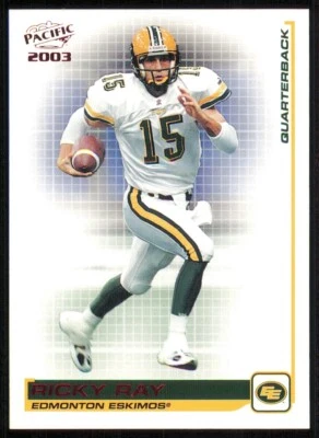 2003 Pacific CFL Red #34 Ricky Ray - Image 1 of 2