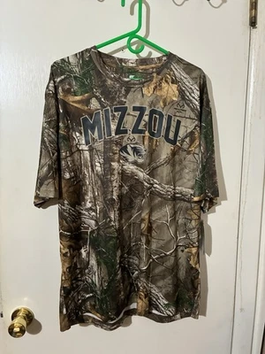 NCAA Missouri Tigers "MIZZOU" Adult XL Colosseum Brand Realtree Pattern T-Shirt - Image 1 of 4