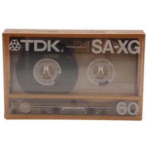 🔝 TDK SA-XG 60 CROMO TIPO II CINTA DE CASETE DE AUDIO EN BLANCO (1986) NUEVO Y PRECINTADO - Imagen 1 de 8
