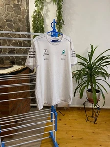 Mercedes Benz AMG Petronas Racing F1 White T-shirt Size XL - Picture 1 of 12