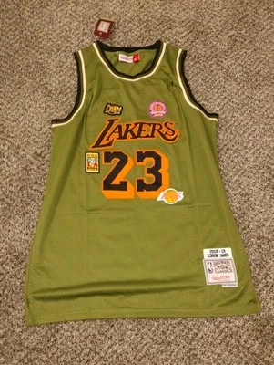 Camiseta grande LeBron James Los Angeles Lakers NBA #23 verde nueva  Foto 1 de 2