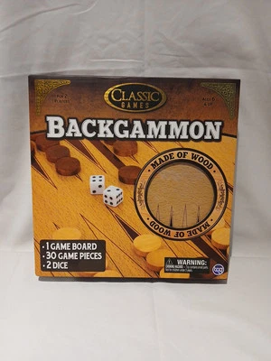 Classic Board Game Backgammon For 2 Players Age 6+ Night In Gift  - Image 1 of 4