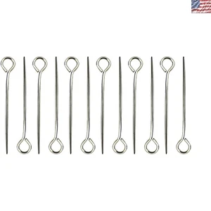 Brochettes de tapisserie d'ameublement 3-1/2 pouces de haute qualité - Pack de 12 broches en métal durables - Photo 1/2