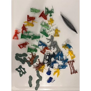 Vintage “Cowboys and Indians” plastic assorted toy lot timmee - Picture 1 of 3