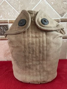 WW2 US Army Canteen Cup Cover Pouch Khaki WWII Dated 1941 - Picture 1 of 9