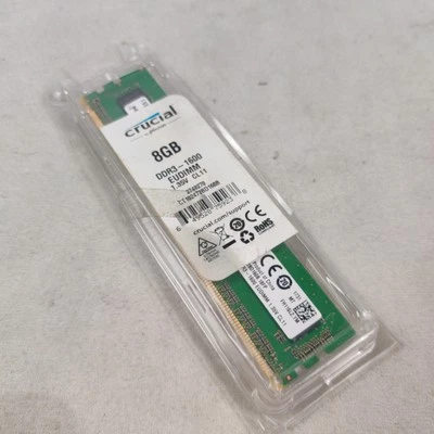 Used CRUCIAL CT102472BD160B WORKSTATION 8GB DDR3-1600 EUDIMM 1.3V CL11 MEMORY - Image 1 of 4