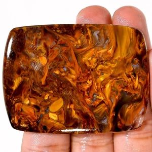 Natural Golden Pietersite Gemstone 119.20 Cts Cushion Shape 40x54x5mm Loose Gems - Picture 1 of 7