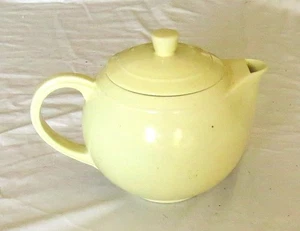 Vernon Kilns Modern California Spherical Yellow Teapot - 6 inches diameter. - Picture 1 of 4