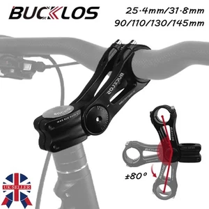 MTB/Road Bike Stem 3D Forged Bicycle Handlebar 80 Degree 90-145mm 31.8mm 25.4mm - Picture 1 of 15